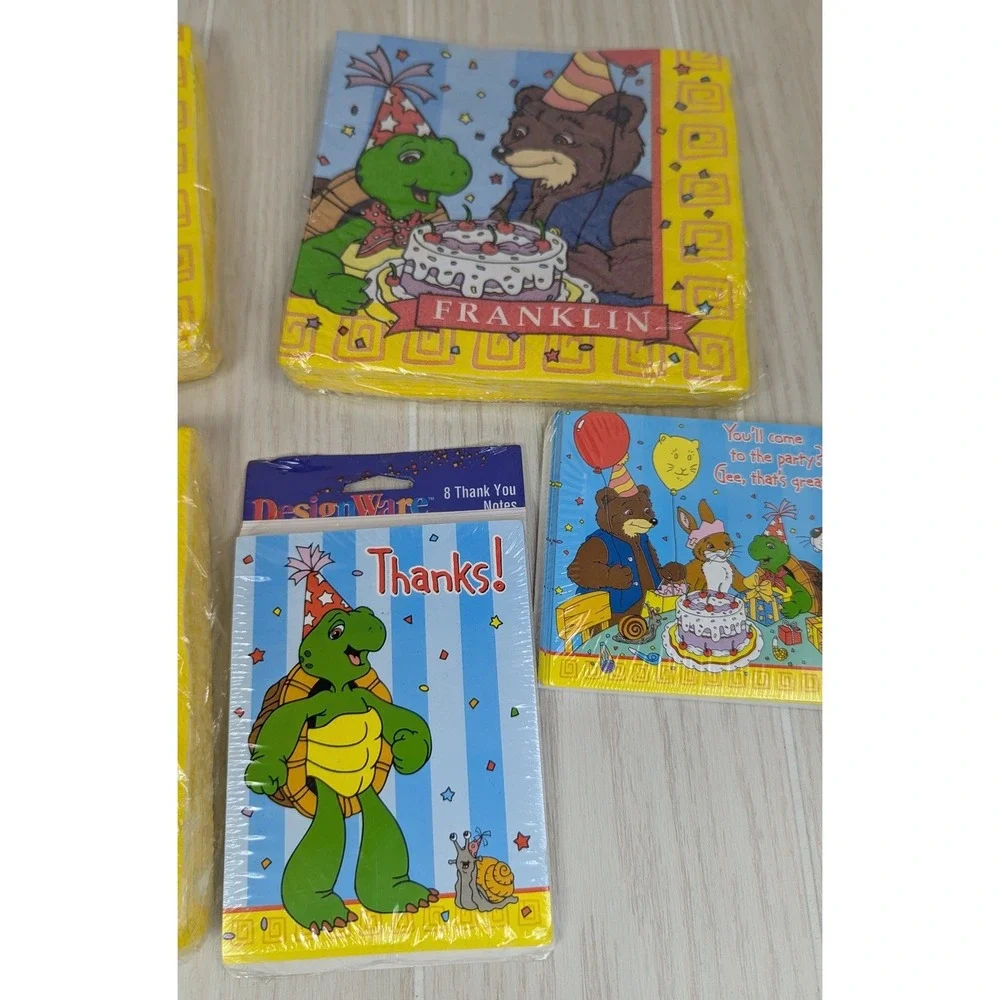 Franklin the Turtle Party Supplies DesignWare vintage Napkins Invitations Thanks